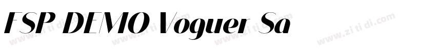 FSP DEMO Voguer Sa字体转换 FSP DEMO Voguer Sa字体转换